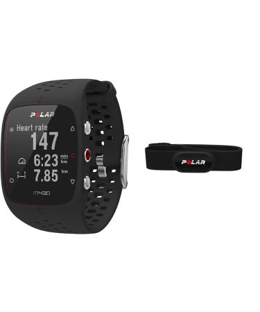 Polar M430 GPS Running Watch Black M/L Bundle with Heart Rate Sensor