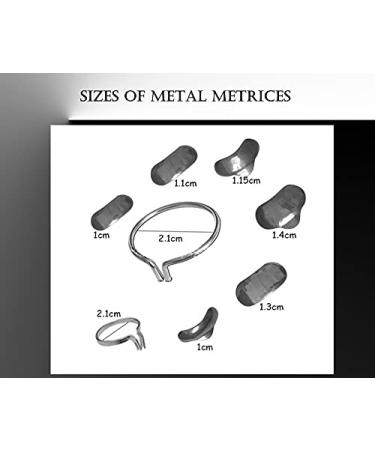 100Pcs Dental 35 m Contoured Metal Matrices with 2 Rings for Tooth Filling - International Shipping Available - Buy Online on GoSupps.com