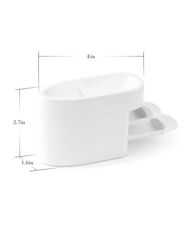 AMAZDIP 2-in-1 Dip Powder Recycling System & French Tip Smile Line Mold Tray - Nail Art Glitter Holder Saver in White - Buy Online on GoSupps.com