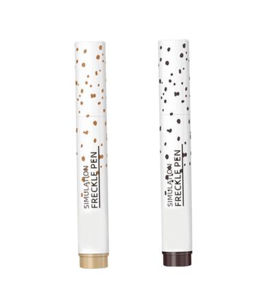 2PCS Freckle Makeup Tool Natural Lifelike Freckles Makeup with Longlasting Waterproof Function