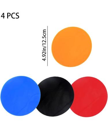 Silicone Jar Gripper Pads - Non-Slip Bottle Lid Openers for Arthritis Weak Hands - 4 Pcs - Buy Online on GoSupps.com