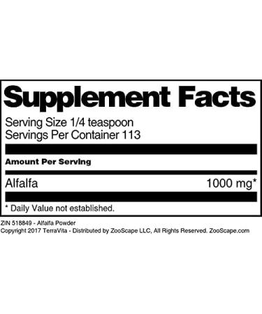 Alfalfa Powder (4 oz ZIN: 518849) - Buy Online on GoSupps.com