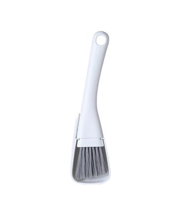 2Pcs Window Groove Cleaning Brush Windows Slot Cleaner for Door Floor Gap Keyboard Brush Dustpan 2In1 Household Cleaning Tools Kit (Color : White Gray Size : 2pcs) 2pcs White Gray