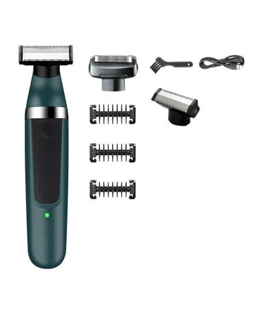 Men's Shaver 2 in 1 One Blade Professional Electric Shaver for Men Wet Dry Use Beard Trimmer Rechargeable Electric Razor for Men Body Shaving Add 1 Head