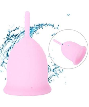 Menstrual Cup Reusable Silicone Female Menstruation Cup Safety for Menstrual Lady soft menstrual period in silicone for feminine menstrual hygiene Menstrual Cups Feminine Hygiene Product (L-Pink) - Buy Online on GoSupps.com