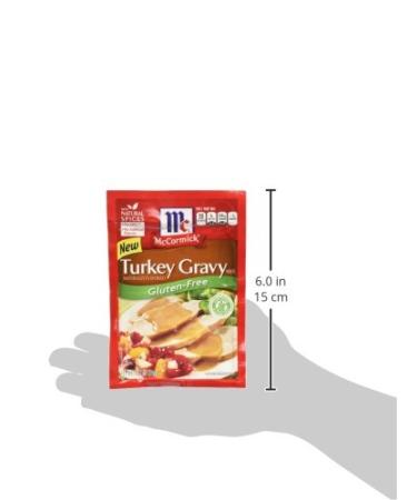 McCormick Turkey Gravy Mix - Gluten Free - 0.88 OZ (Pack of 6) - Buy Online on GoSupps.com