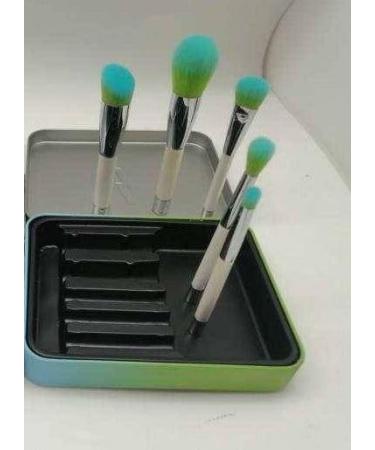 Portable 5-Piece Travel Makeup Brush Set with Magnet - Your Perfect Makeup Companion Anywhere - Aquamarine Dream