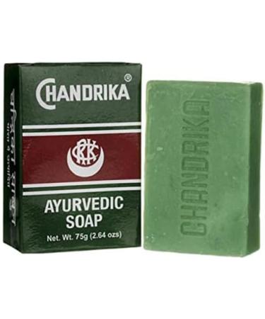 Chandrika Ayurvedic Soap Bar Chandrika - Animal Fat Free - 75g - Buy Online on GoSupps.com