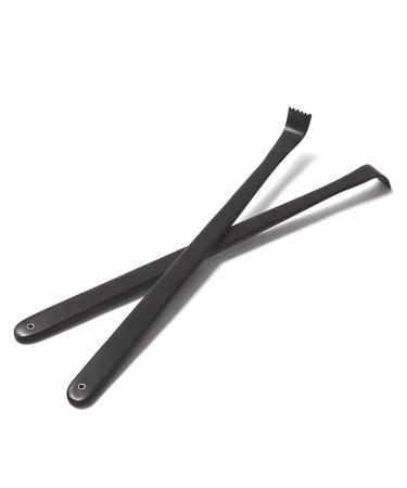 2 pieces of wood back scratches (43cm) Wood body relaxation massage device long back scratch handheld baking massager back scratcher for immediate relief from itching body relaxation