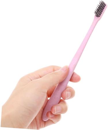 Partykindom 10-Pack Soft Charcoal Manual Toothbrushes - Eco-Friendly Compostable Bristles for Adults - Buy Online on GoSupps.com