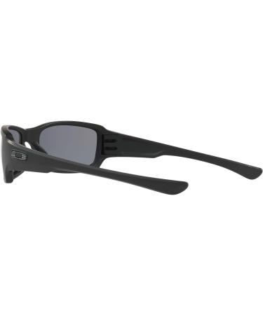 Oakley Men's Fives Squared Rectangular Sunglasses - Matte Black/Grey - 54mm - Buy Online on GoSupps.com