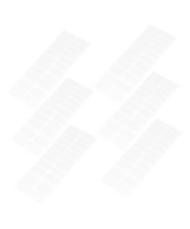 Beaupretty 6 Sheets Nail Patch Transparent Nail Polish Nail Art Stickers Clear Nail Polish Sheer Nail Polish Nail Kits Nail Sticker Gels Manicure Kit Polish Pops Nail Wraps Double Sided Tape