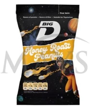 Big D Honey Flavoured Nuts Peanuts on The AMaysing Pub Card - 24 x 50g Packs - Buy Online on GoSupps.com