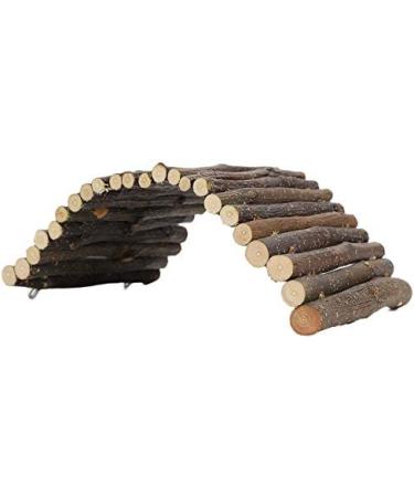 FDIT Wooden Bridge for Small Animals Arch Ladder for Hamsters Guinea Pigs Chinchillas & Ferrets - Perfect Cage Decoration - Buy Online on GoSupps.com