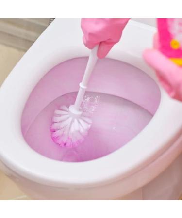 The Pink Stuff The Miracle Foaming Toilet Cleaner (1pk contains 3 x 100g sachets) 2Pk + Elbow Grease Rubber Gloves Cotton Lined 1Pair Size M + Our Gift for You: Organza Bag Size: 9x7x0.1cm - Buy Online on GoSupps.com