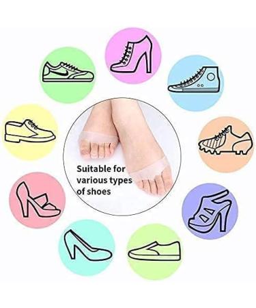 Angockoyo Metatarsal Pads - 3 Pairs | Foot Cushions for Pain Relief in High Heels & Running | Gel Inserts for Men and Women - White, One Size - Buy Online on GoSupps.com