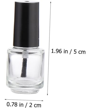 STOBAZA 25 pi ces Flacons Vides Vernis Ongles Verre avec Brosse Rangement Portable pour Gel et Nail Art Lot Transparent pour Stockage Vernis Assortiment - Buy Online on GoSupps.com