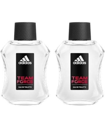 adidas Team Force Eau De Toilette Spray for Men 3.4 fl oz (Pack of 2) Eau De Toilette 3.4 Fl Oz (Pack of 2)