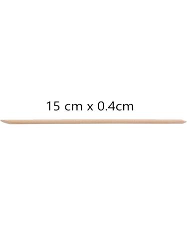 RELMoS Orange Wood Sticks Nail Art Tools - 100 pcs | Double Ended Cuticle Pedicure Manicure Essentials - Buy Online on GoSupps.com