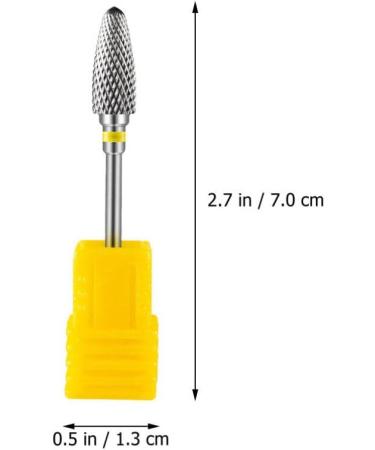 minkissy Metal Drill Bits Manicure Drill Bit Nail Art Drill Bits Nail Grinding Head Acrylic Nail Drill Bits Grinding Head Nail Drill Bit for Pedicure Yellow Manicure Tools As Shown - Buy Online on GoSupps.com