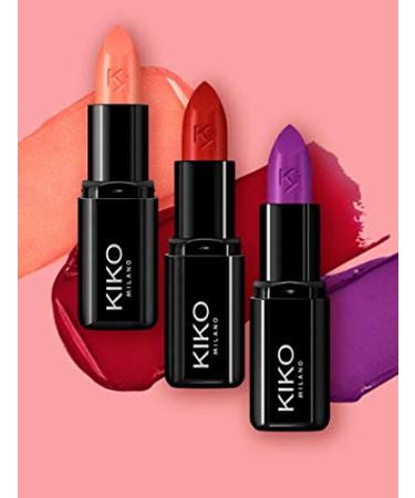 Kiko MILANO Smart Fusion Lipstick - Red Papaya 413 | Long Lasting & Nourishing Lipstick | Bright Finish | Cruelty Free & Professional Makeup - Buy Online on GoSupps.com