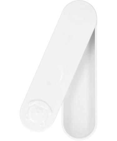 Gloglow Cotton Swab Box - Portable Mini Travel Container for Organizing Swabs | 5.3 x 1.4 x 0.9 Inches - White - Buy Online on GoSupps.com