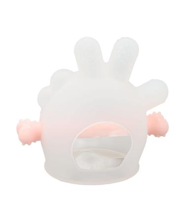Soothing Pacifier Toy  Silicone Comfortable Infant Teething Toy Safe for Teething Relief for Toddler(Pink)
