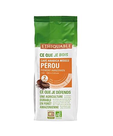 Epicerie sal e ETHIQUABLE - Organic Ground Coffee from Peru 250G - Pack of 2