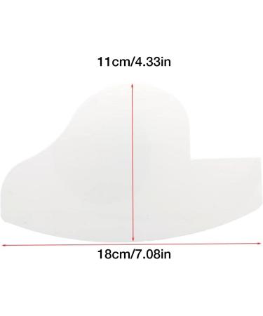 riskaLa Beard Shaper | Easy to Clean Lineup Tool Also as Blocking Card for Hair Building Fibers Product Hair Line Shaping Product Riskala White - Buy Online on GoSupps.com