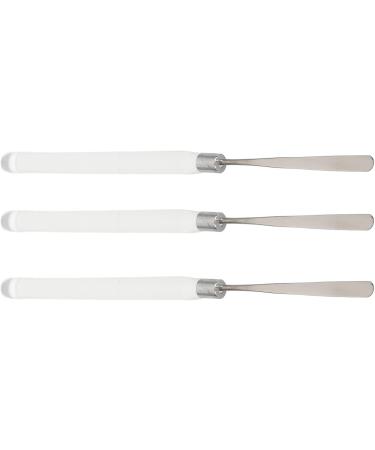 Makeup Spatula Stainless Steel Easy Clean 3 Pieces Nail Gel Spatula for Color Mixing for Nail Art - Buy Online on GoSupps.com