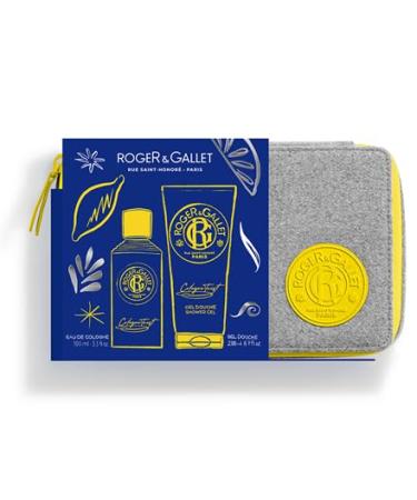 ROGER & GALLET | Cologne Twist Gift Set | 3.3 fl oz Eau de Cologne | 6.6 oz Bath Shower Gel | Limited Edition Cologne Twist Gift kit - Buy Online on GoSupps.com