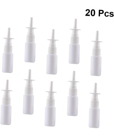 DRESSOOS Set of 20 Plastic Spray Bottles for Plants, Travel, Nasal Saline & Perfume - White, Colloid Wash & Flusher Bottles Included - Size 2 - Buy Online on GoSupps.com