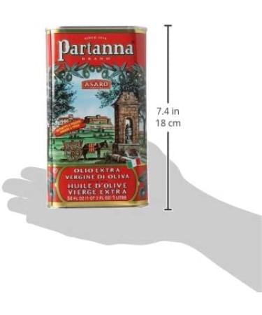 Partanna Extra Virgin Olive Oil 34oz - Premium Quality Italian Olive Oil - Buy Online on GoSupps.com