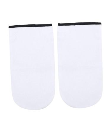 Ipetboom Skin Care Gloves 2 Pairs Paraffin Wax Gloves Bath Gloves Hand Treatment Mitts Gel Gloves Mittens Moisturizing Gloves Cold Gloves Hand Spa Cover Hand Wax White Skin Care