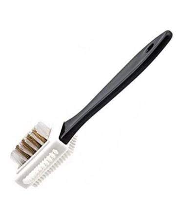 Home Shoes Brushes 1Pc 3Side Shoe Brush Black Cleaning Brush for Suede Nubuck Boot Shoes Shape Shoe Cleaner Wholesale Boot Leather Shoes Cleaner Bathroom Tool Brush Onecolor