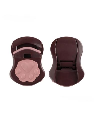 Effortless Lash Curler: Instant Eye-Opening Effect Easy-to-Use Eyelash Curling Tool-Design for Home & Travel(Brown(1Pc))