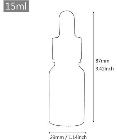 ZEOABSY 6 PiecesÂ 15mlÂ Empty Frosted Black/Gold Glass Dropper Bottles with Glass Pipette for Essence Essential Oil Elite Fluid Travel Cosmetics Storage Containers - Buy Online on GoSupps.com