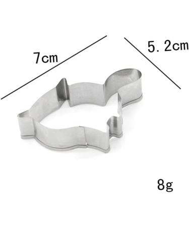 OUNONA 5 Pcs Fondant Molds Cookie Cutters Stainless Steel Mold Cookie Molds DIY Cake Mold Baking Mold Die Cutting Fruit medium Silver - Buy Online on GoSupps.com