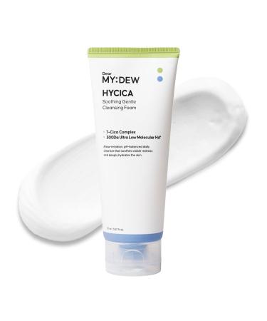DearMYDEW HYCICA Soothing Gentle Cleansing Foam | Low pH 5.5 Cleanser for Sensitive Skin Calming Hydrating Cica Face Wash & Barrier Care Centella Ultra-Low Molecular HA Korean Skincare 5.07 fl oz