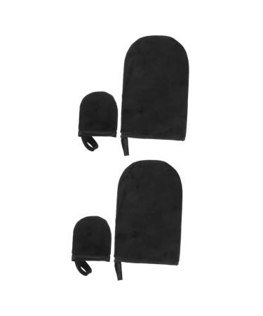 Healeved 2 Sets Tanning Gloves Gel Nails Gelnails Uv Gloves Mitt Design Lotion Uv Protection Gloves Nail Molding Gel Nail Art Accessory Manicure Protective Gloves Sponge Light