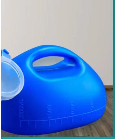 Male Urinal 3000ML Large Male Urinal Portable Mens Potty Pee Bottle Collector Travel Toilet Blue - Buy Online on GoSupps.com