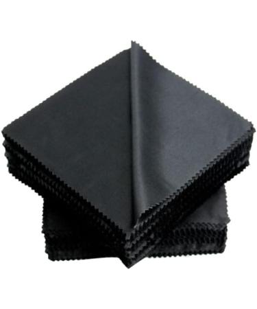 FOMIYES 100pcs Black Glasses Cleaning Cloth - 15x15cm Lens Clean Cloth for Smudge-Free Vision - Buy Online on GoSupps.com