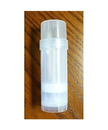 (11) Empty Clear Plastic Deodorant Containers (Natural) - 2.2 Oz Cylinders for heel balm lotion bar etc.