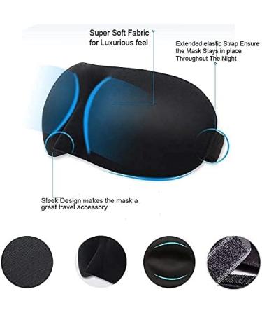 BE SAFE Forever Silk Sleeping Face Eye Mask | Black Blindfold for Travel & Sleep | Unisex Comfort for Men & Women - Buy Online on GoSupps.com