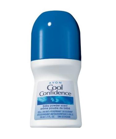 Avon Cool Confidence Baby Powder Scent Deodorant 1.7 Fl Oz - Pack of 5 - Buy Online on GoSupps.com