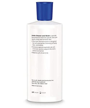 Linola Shower and Wash 300 ml - Unscented Body Cleanser for Dry Skin & Neurodermatitis Relief - Shop Internationally - Buy Online on GoSupps.com