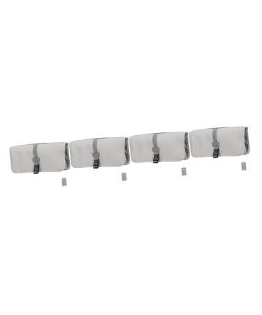 Baluue 4pcs Multifunctional Storage Bag Travel Pouch for Hair Styling Tools Folding Comb Men Leather Grey 69X35CMx4pcs Greyx4pcs