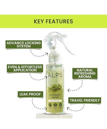 Rosemary Water Spray For Hair Growth (200 ml) | Hair Spray for Regrowth | Rosemary Hair Mist | Adds Shine | Helps Reduce Hairfall | Strengthens Hair | Suitable For All Hair Types - Buy Online on GoSupps.com