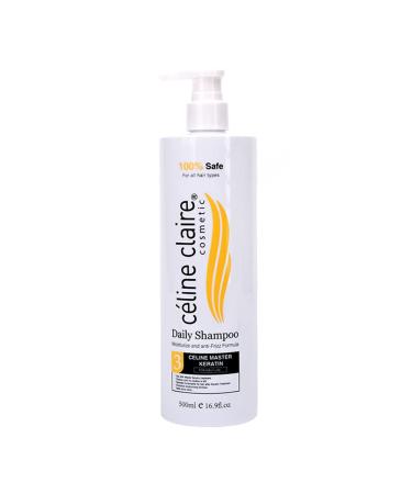 Celine Claire Keratin daily Shampoo is a non sodium chloride formulation provides a perfect environment that cleans and repair processed hair at the same time it contains smoothing agents that