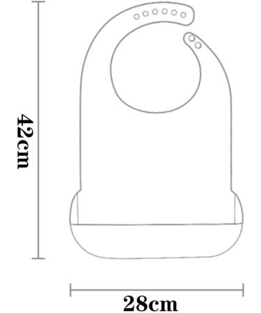 Silicone Adult Bibs for Eating Portable Waterproof Reusable Washable Bibs with Food Catcher Feeding Bibs for Women - Buy Online on GoSupps.com